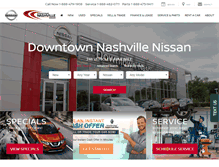 Tablet Screenshot of downtownnashvillenissan.com